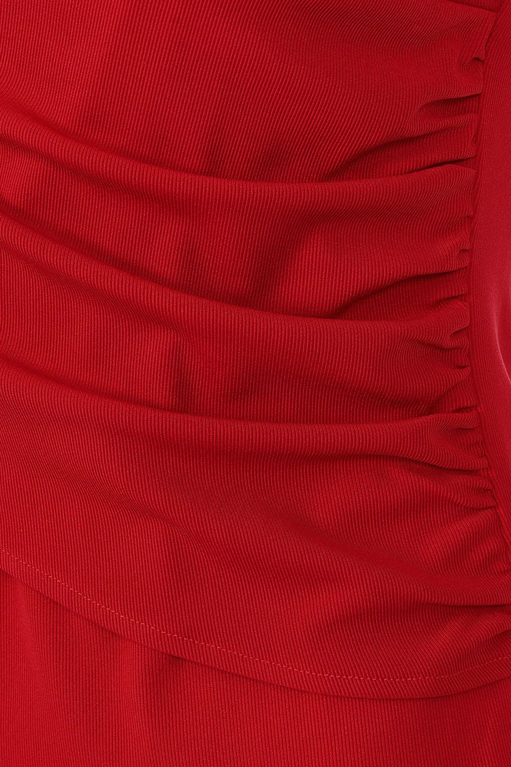 Maddison Red Ribbed Top